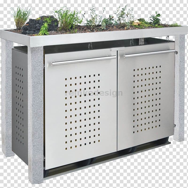 reinkedesign GmbH Edelstaal Wheelie bin Garden Stainless steel, transparent background PNG clipart