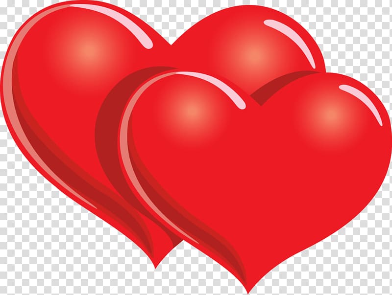 Valentine\'s Day Heart February 14 , twins transparent background PNG clipart