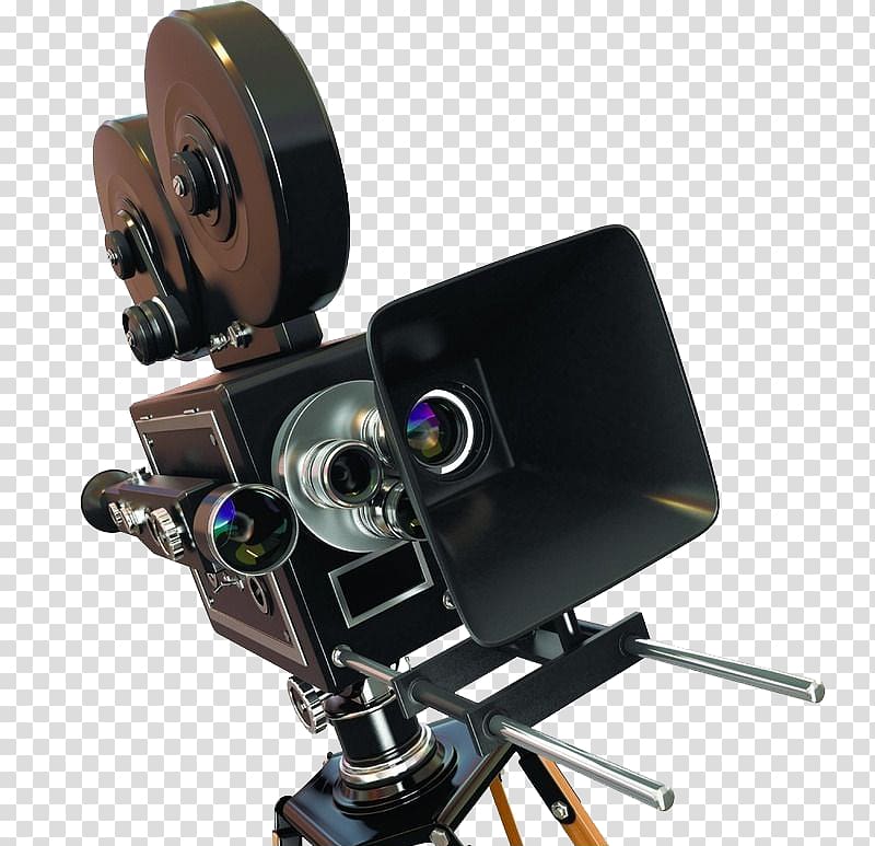 Black reel-to-reel video camera, Movie camera Film , Movie
