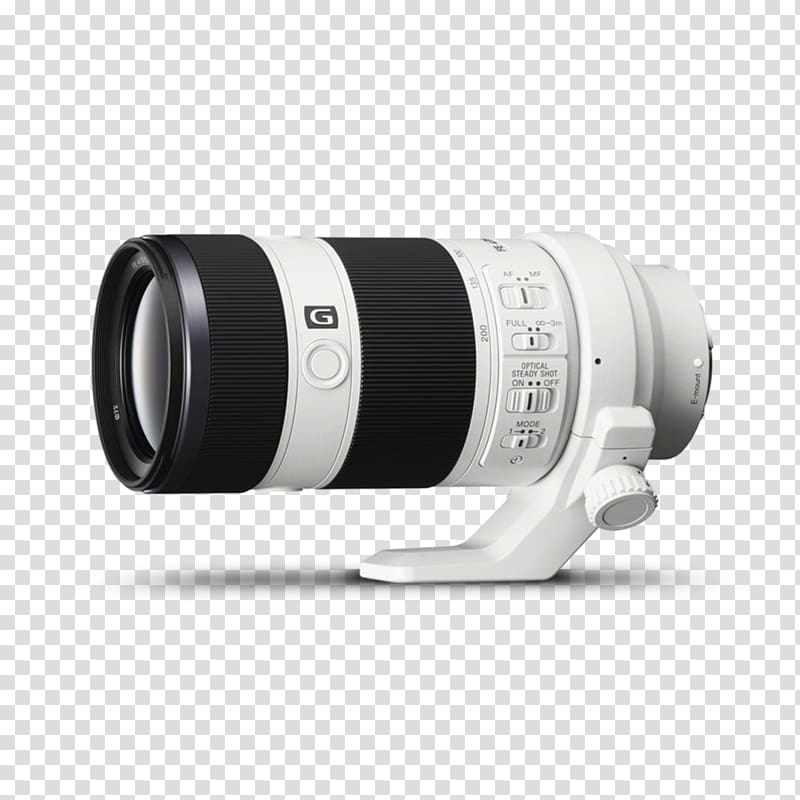 Sony E-mount Sony FE 70-200mm F4 G OSS Camera lens f-number, sony transparent background PNG clipart