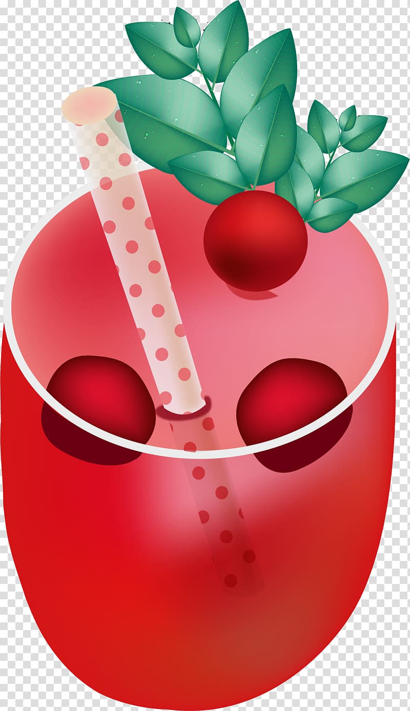 Juice Kiwifruit Strawberry Fruchtsaft, Red cherry juice transparent background PNG clipart