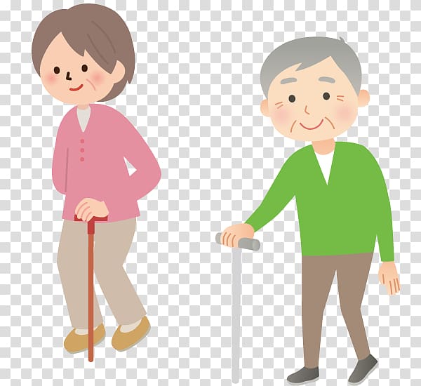 Old age Walking stick Dementia Crutch, Body Message transparent background PNG clipart