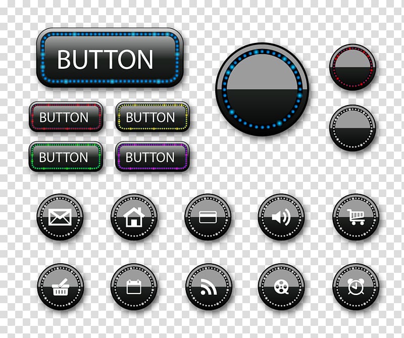 button lot , Button Euclidean Icon, ui button transparent background PNG clipart
