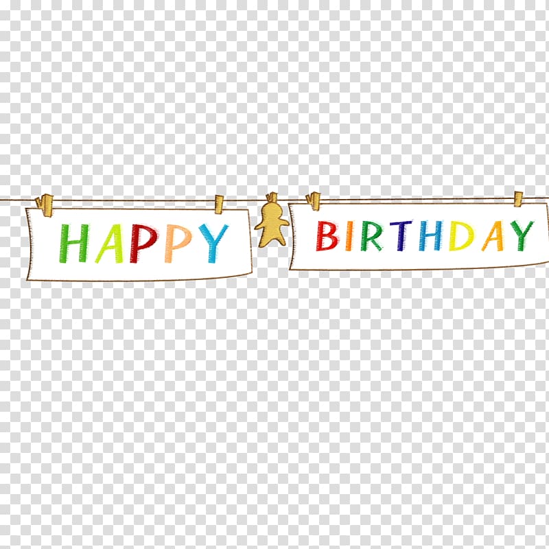 Happy Birthday to You Banner Birthday cake, Happy Birthday transparent background PNG clipart