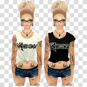 T-shirt Sleeve Wig Blond Blouse, T-shirt transparent background PNG clipart thumbnail