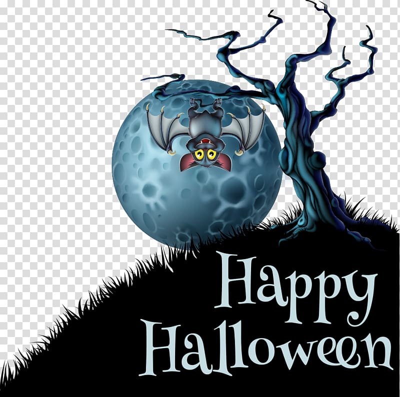 Tree Illustration, cartoon vampire bat transparent background PNG clipart