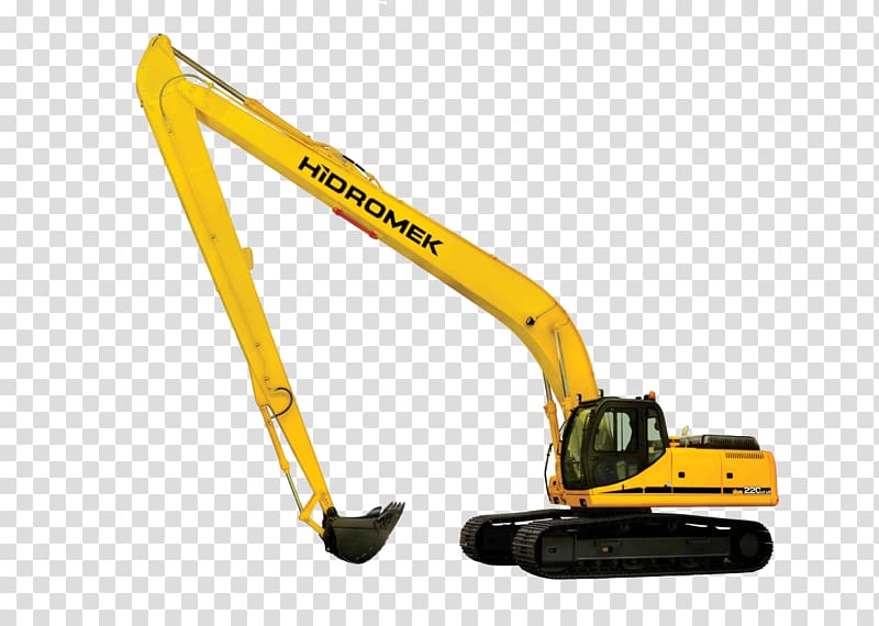 Long reach excavator JCB Heavy Machinery Architectural engineering, excavator transparent background PNG clipart