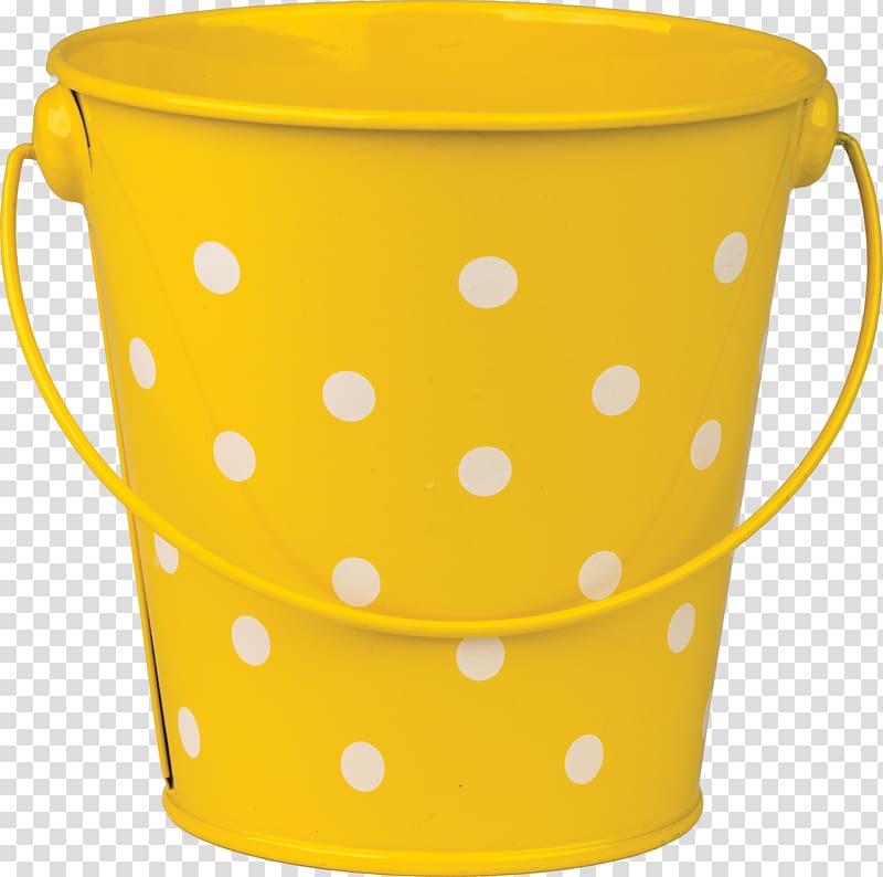 Polka dot Bucket Watering Cans Pattern, sand bucket transparent background PNG clipart