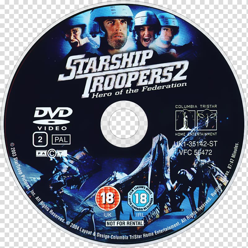 Compact disc 0 DVD Brand, Starship Troopers transparent background PNG clipart