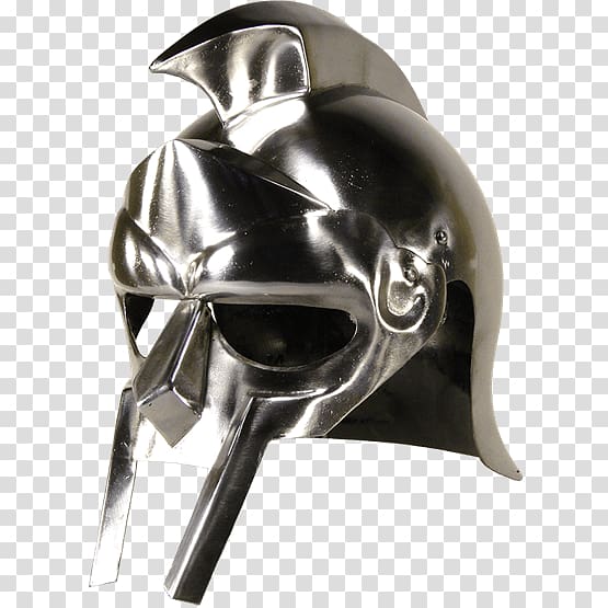 Maximus Helmet Gladiator Barbute Components of medieval armour, Helmet transparent background PNG clipart