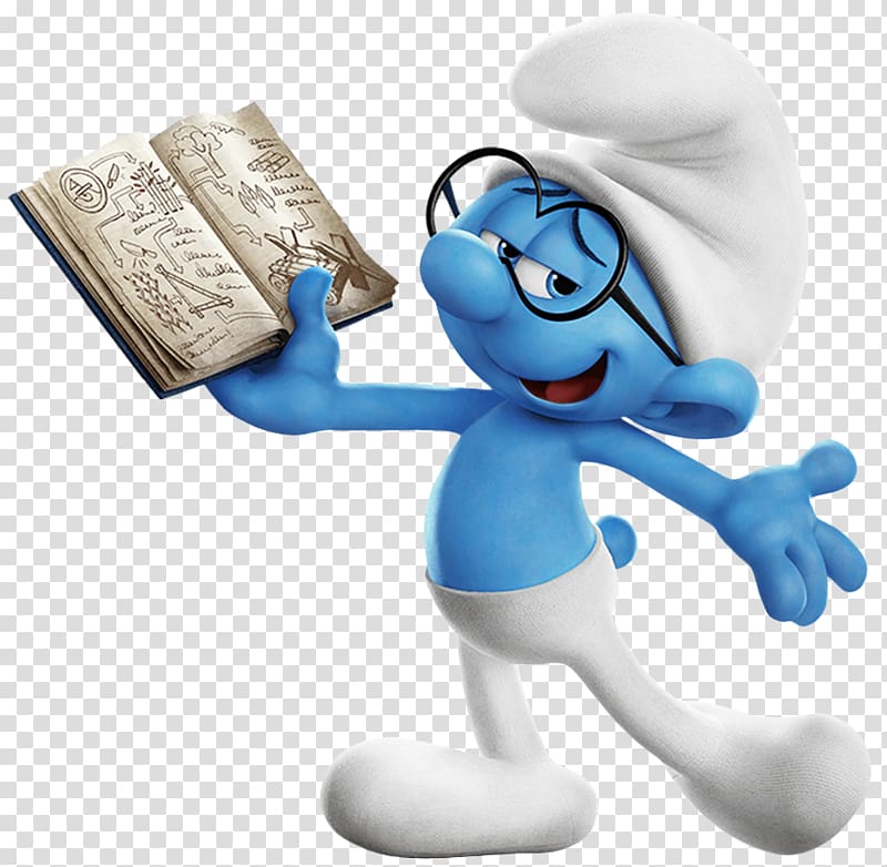 The Smurf , Brainy Smurf Smurfette Clumsy Smurf Papa Smurf Gargamel, Smurf Brainy The Lost Village transparent background PNG clipart