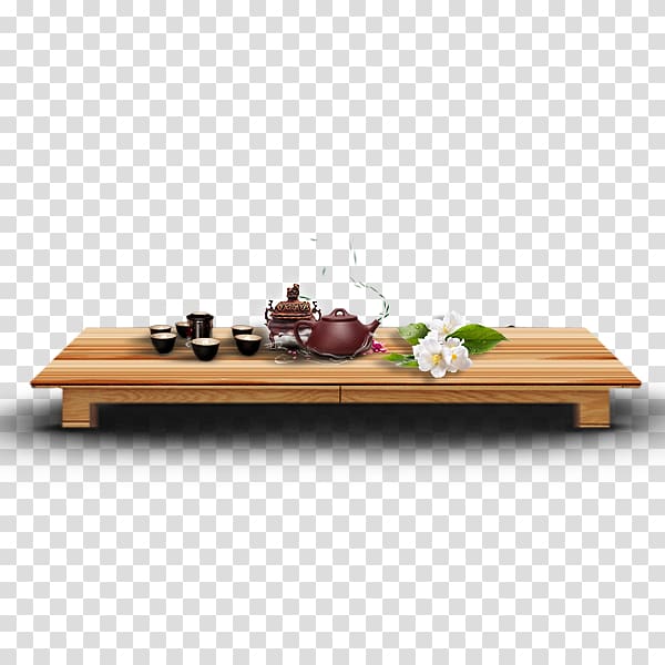 Coffee table Coffee table Floor Tile, Tea set transparent background PNG clipart