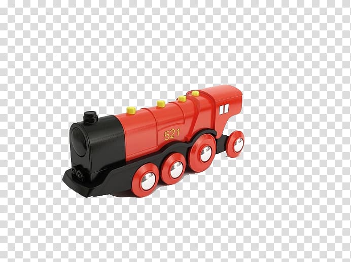 Toy train Toy train Child 3D modeling, Red Train transparent background PNG clipart