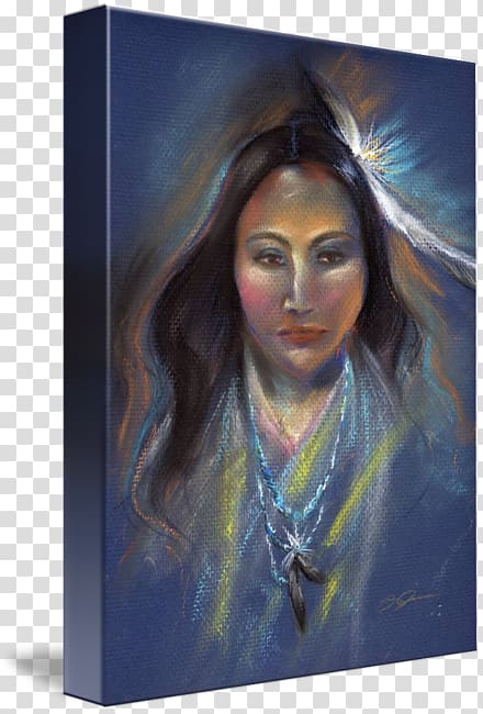Portrait painting Art Acrylic paint Native Americans in the United States, Native Indian transparent background PNG clipart