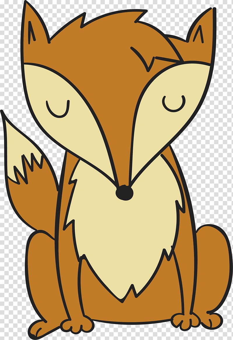 Fox Autumn , Welcome the autumn Fox transparent background PNG clipart