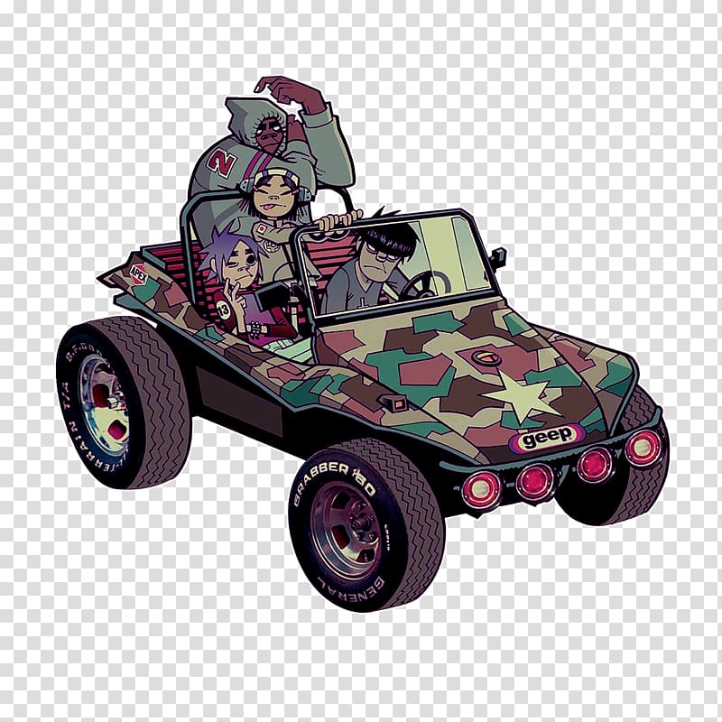 19-2000 2-D Gorillaz Song Album, geep transparent background PNG clipart