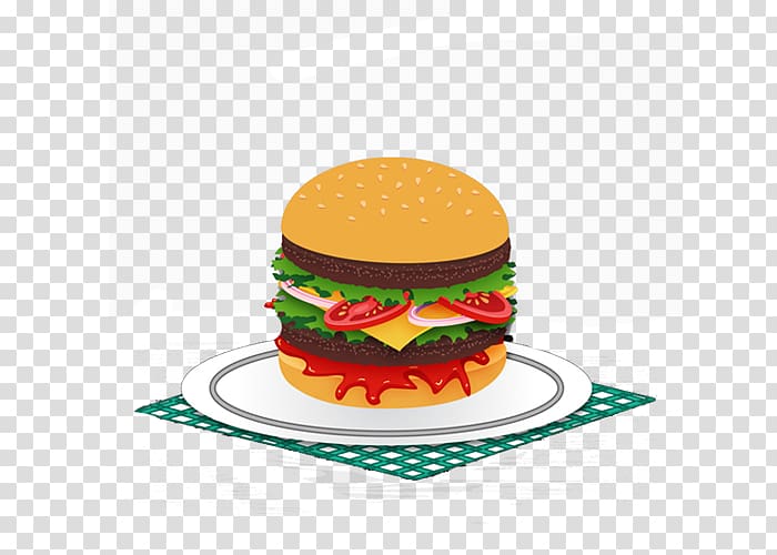 Hamburger Cheeseburger Fast food, Hamburger bread transparent background PNG clipart