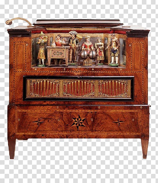 Museum Speelklok Barrel organ Music box Musical instrument, Exquisite antique music box transparent background PNG clipart