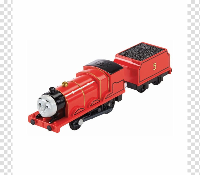 James the Red Engine Thomas Train Sodor Rail transport, toy-train transparent background PNG clipart