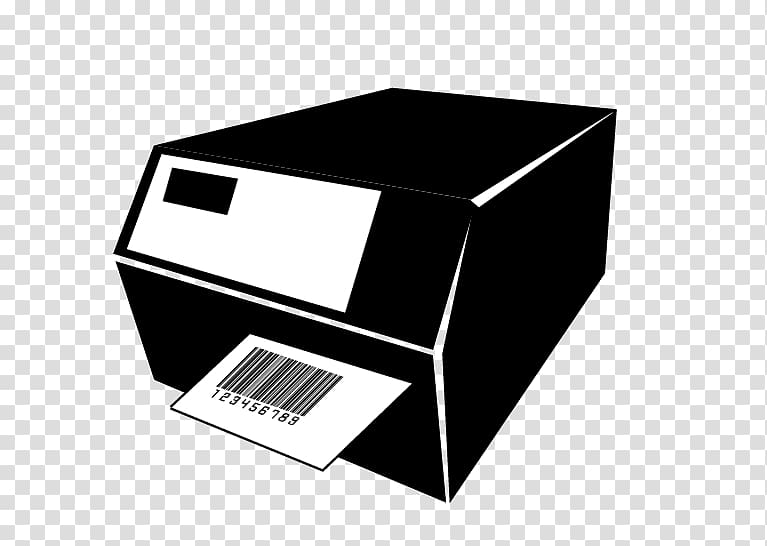 Label printer Barcode printer, bar label transparent background PNG clipart