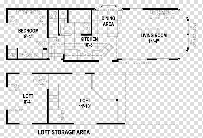 Park model Campervans House Floor plan Mobile home, house transparent background PNG clipart