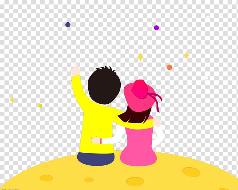 Cartoon Significant other , Cartoon couple transparent background PNG clipart