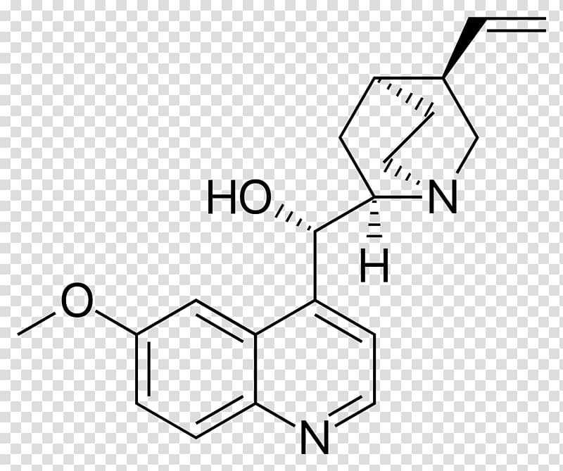 Quinine Quina Antimalarial medication Pharmaceutical drug Chemical structure, others transparent background PNG clipart