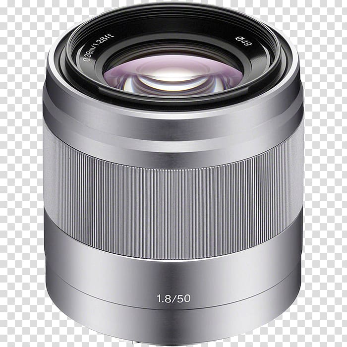 Sony NEX-5 Sony E-mount Sony E 50mm F1.8 OSS Sony FE 50mm F1.8 Camera lens, sony a6000 transparent background PNG clipart