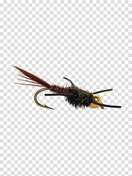 Fly fishing Pheasant Tail Nymph Insect, fly transparent background PNG clipart