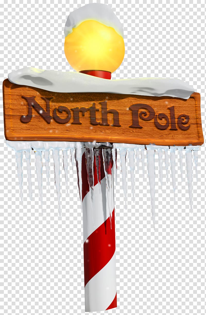 red and white North Pole illustration, North Pole Santa Claus , North Pole Sign transparent background PNG clipart