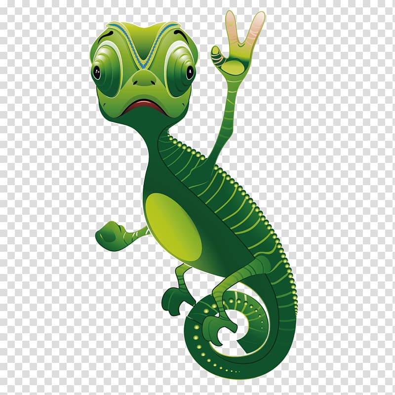 Lizard Cartoon Computer file, Cute cartoon lizard transparent background PNG clipart