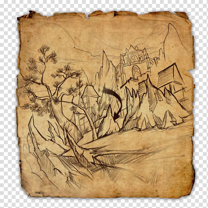The Elder Scrolls Online Treasure map World Cyrodiil PlayStation 4, treasure transparent background PNG clipart
