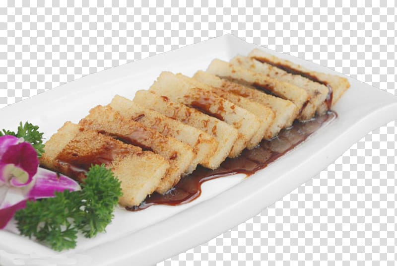 Black sesame rice cake Vegetarian cuisine Nian gao, Brown sugar cake transparent background PNG clipart