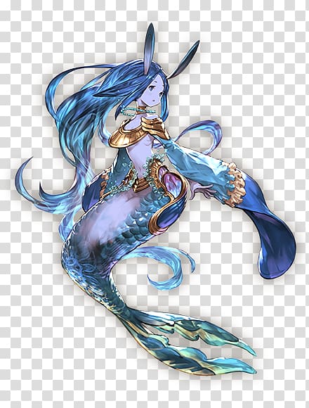 Granblue Fantasy Mermaid Art Character, Water Elemental transparent background PNG clipart