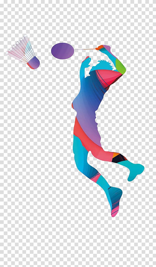 man playing badminton , Poster Badminton, Badminton transparent background PNG clipart