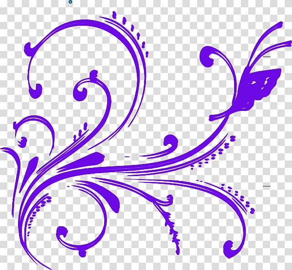 , Purple Flourish transparent background PNG clipart