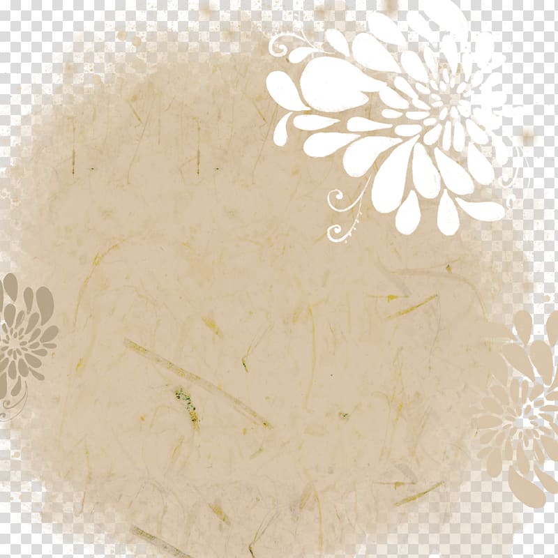 Chinese New Year Poster Illustration, Chrysanthemum printing ink transparent background PNG clipart