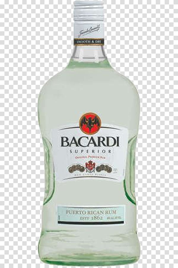Bacardi Superior Light rum Distilled beverage Cachaça, wine transparent background PNG clipart