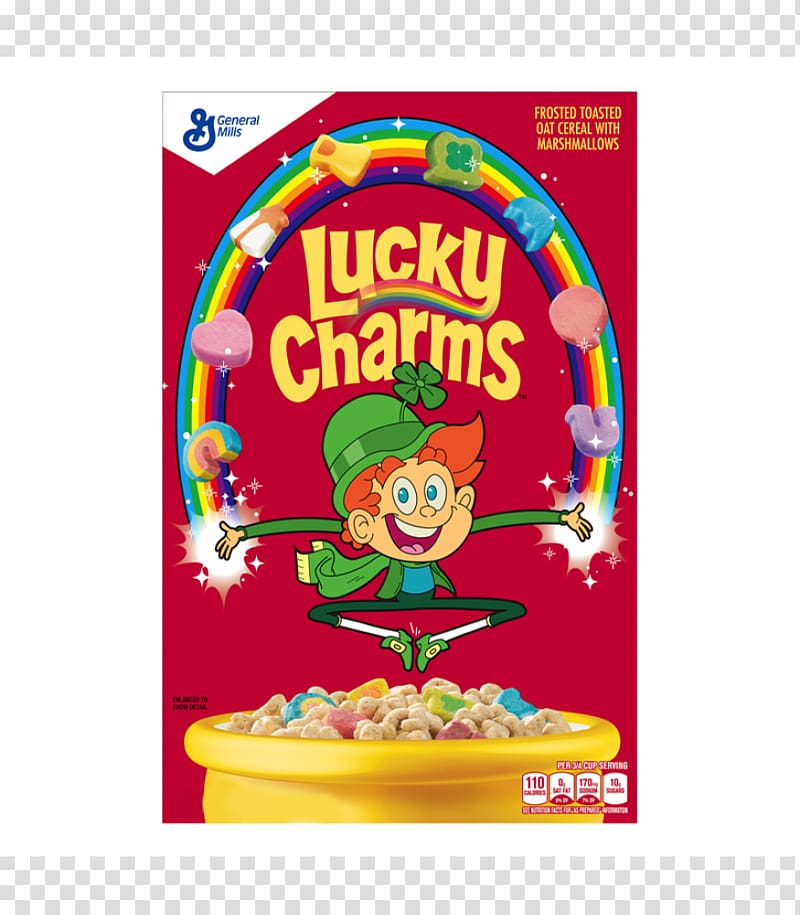 General Mills Lucky Charm Cereal Breakfast cereal General Mills Chocolate Lucky Charms Nutrition facts label, Lucky Charm transparent background PNG clipart