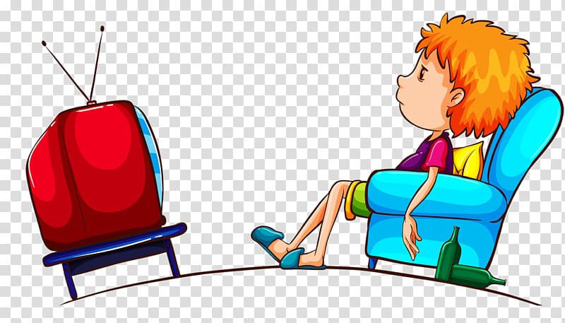 Drawing , watching tv transparent background PNG clipart