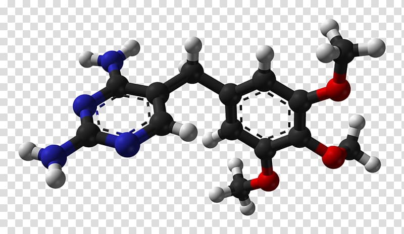 Trimethoprim Chemical structure Molecule Structural formula, others transparent background PNG clipart