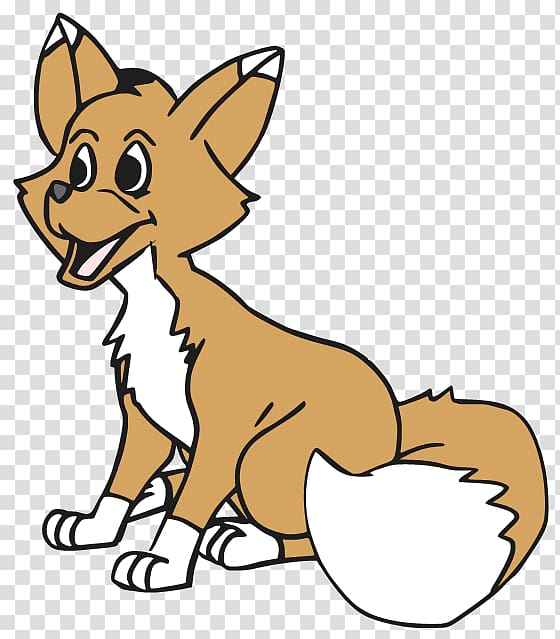 Puppy Dog breed Red fox , little fox transparent background PNG clipart