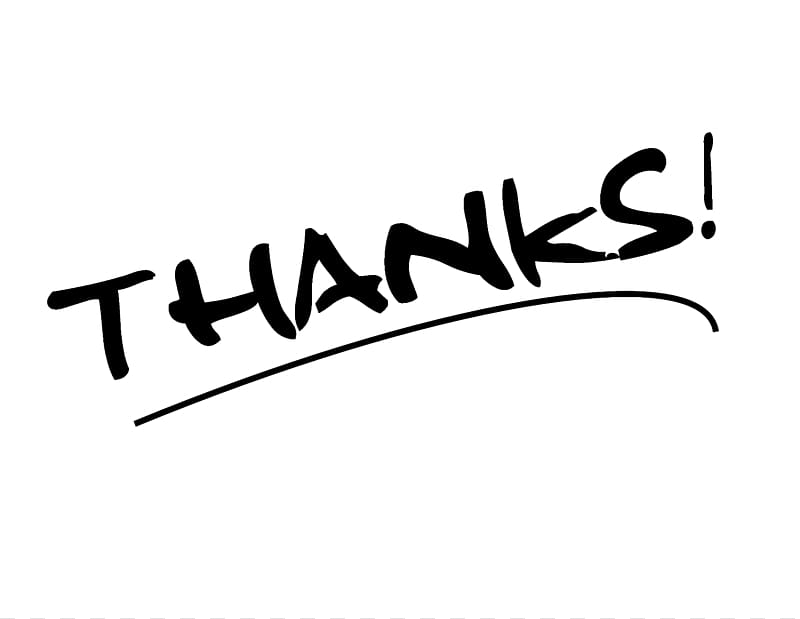 Black and white , thank you transparent background PNG clipart