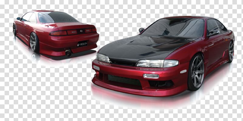 Bumper Nissan Silvia Car 1997 Nissan 240SX, car transparent background PNG clipart