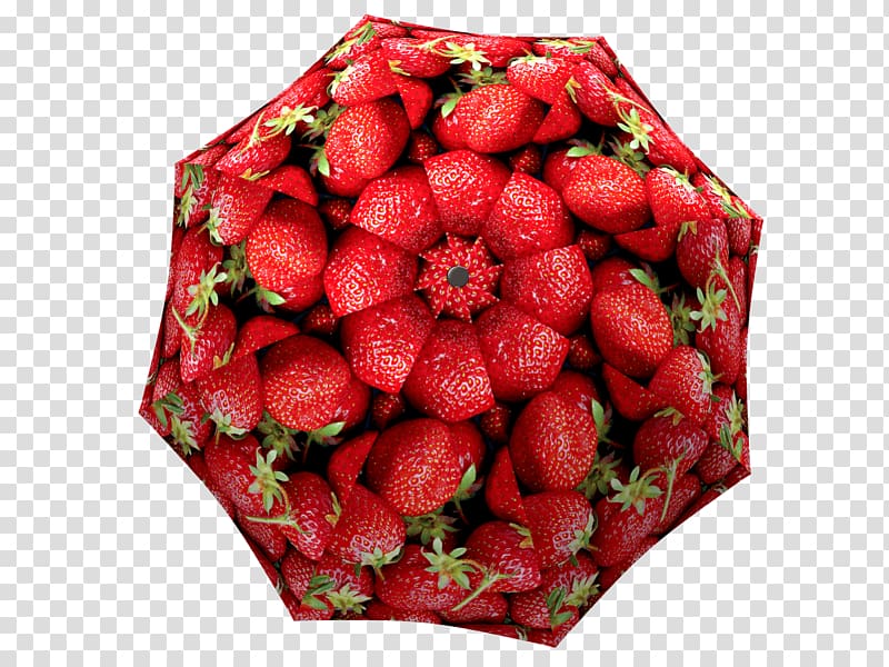 Strawberry Christmas gift Holiday Umbrella, strawberry transparent background PNG clipart