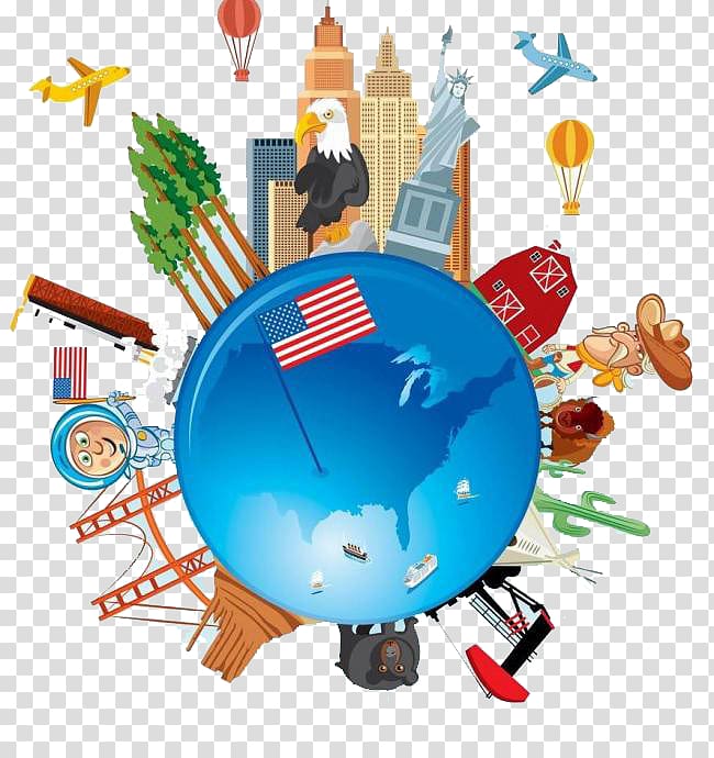 Statue of Liberty Cartoon Tourism, US Travel transparent background PNG clipart