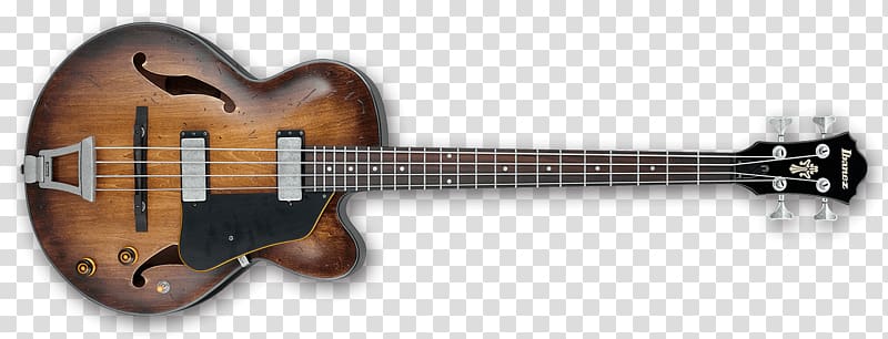 Ibanez Artcore series Bass guitar Semi-acoustic guitar Musical Instruments, Bass Guitar transparent background PNG clipart