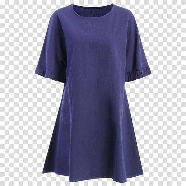 Sleeve Dress La Manga Shoulder Blue, off white sweater dress sleeves transparent background PNG clipart