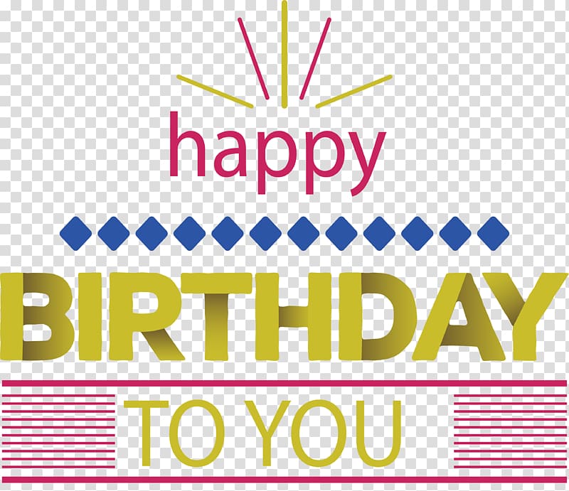 Happy Birthday to You, Happy birthday in English! transparent background PNG clipart