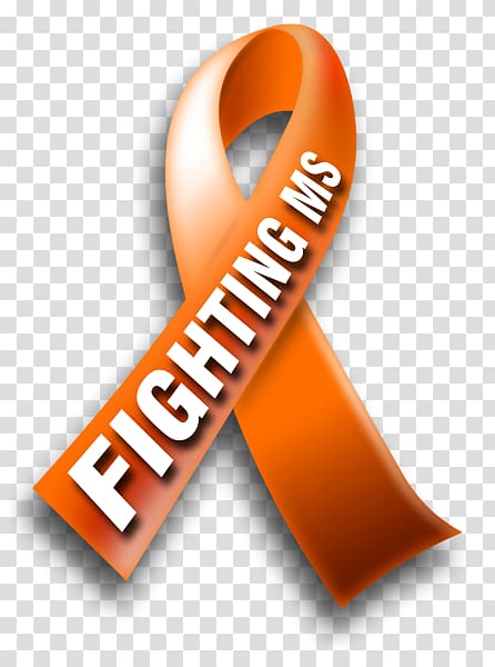 National Multiple Sclerosis Society MS Walk Awareness ribbon Orange ribbon, Multiple Sclerosis transparent background PNG clipart